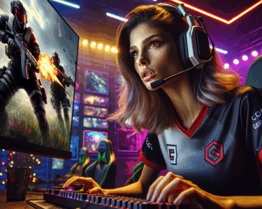 暴躁csgo美女，竞技直播燃爆全场